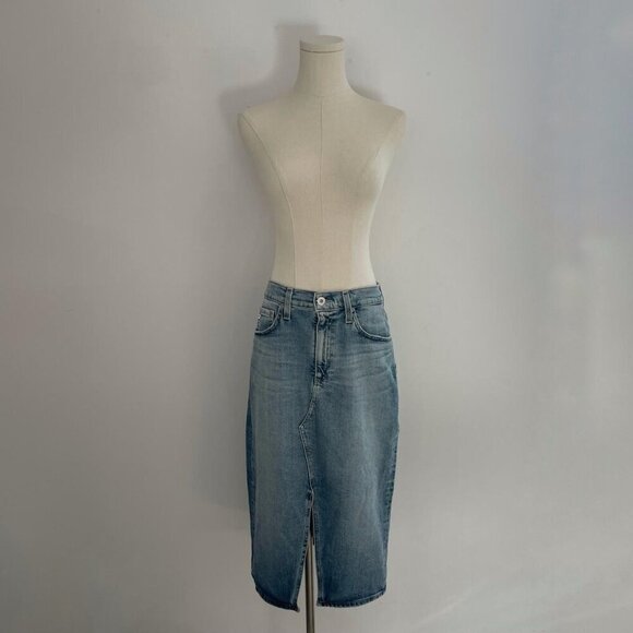 Ag Womens Alicia Midi Denim Skirt - Picture 1 of 8